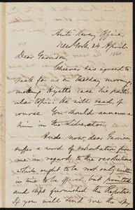 Letter from Oliver Johnson, New York, [N.Y.], to William Lloyd Garrison, 24 April [1860]