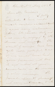 Letter from Aaron Macy Powell, Ghent, N.Y., to William Lloyd Garrison, May 8, 1861