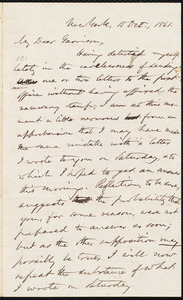 Letter from Oliver Johnson, New York, [N.Y.], to William Lloyd Garrison, 15 Oct[ober], 1861