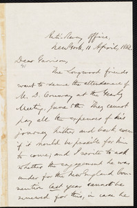 Letter from Oliver Johnson, New York, [N.Y.], to William Lloyd Garrison, 11 April, 1862