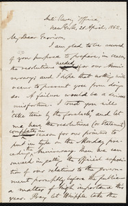 Letter from Oliver Johnson, New York, [N.Y.], to William Lloyd Garrison, 21 April, 1862