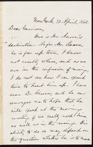 Letter from Oliver Johnson, New York, [N.Y.], to William Lloyd Garrison, 30 April, 1862