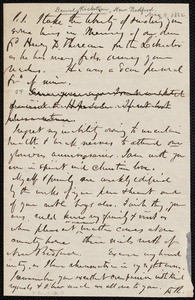 Letter from Daniel Ricketson, [New Bedford, Mass.], to William Lloyd Garrison, [May 11, 1862]