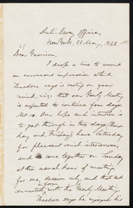 Letter from Oliver Johnson, New York, [N.Y.], to William Lloyd Garrison, 28 May, 1862