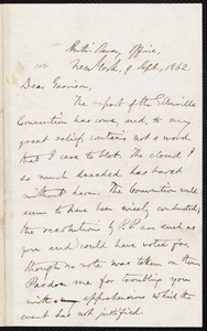 Letter from Oliver Johnson, New York, [N.Y.], to William Lloyd Garrison, 9 Sept[ember], 1862