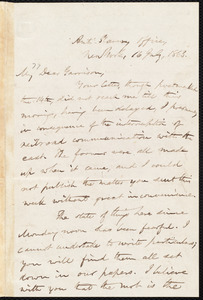 Letter from Oliver Johnson, New York, [N.Y.], to William Lloyd Garrison, 16 July, 1863