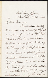 Letter from Oliver Johnson, New York, [N.Y.], to William Lloyd Garrison, 18 Feb[ruary], 1864