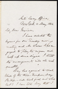 Letter from Oliver Johnson, New York, [N.Y.], to William Lloyd Garrison, 4 May, 1864