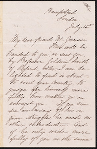 Letter from Marianne Neill, Hampstead, [London, England], to William Lloyd Garrison, July 14th [1864]