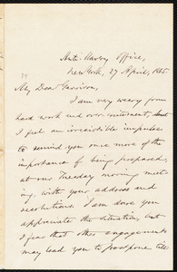 Letter from Oliver Johnson, New York, [N.Y.], to William Lloyd Garrison, 27 April, 1865