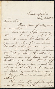 Letter from Samuel D. Patterson & Co, Indianapolis, [Ind.], May 25, 1865