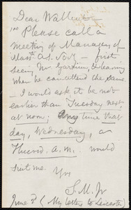 Letter from Samuel May, Jr., Leicester, [Mass.], to Roger Folder Wallcut, June 2d [1865]