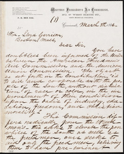 Letter from Richard Sutton Rust, Cincinnati, [Ohio], to William Lloyd Garrison, March 8th 1866