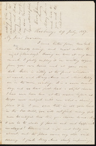 Letter from Oliver Johnson, Roxbury, [Mass.], to William Lloyd Garrison, 29 July, 1867