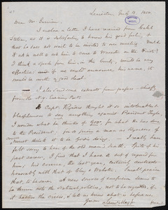 Letter from Samuel May, Jr., Leicester [Mass.], to William Lloyd Garrison, July 11, 1850