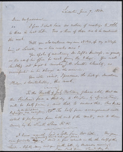 Letter from Samuel May, Jr., Leicester [Mass.], to William Lloyd Garrison, June 7, 1852