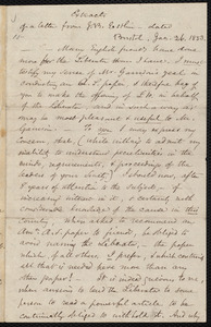 Letter from Samuel May, Jr., Leicester [Mass.], to William Lloyd Garrison, March 26, 1853