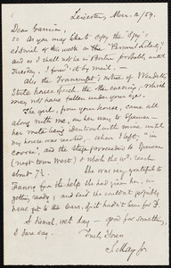 Letter from Samuel May, Jr., Leicester [Mass.], to William Lloyd Garrison, Mar.12 / [18]59