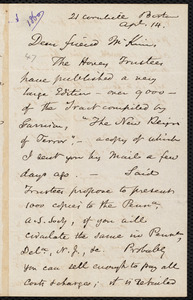 Letter from Samuel May, Jr., 21 Cornhill, Boston [Mass.], to James Miller M'Kim, Apl. 14, [1960]