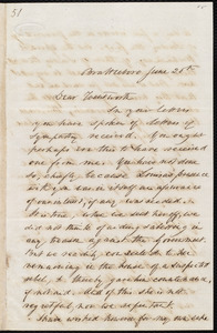 Letter from Francis John Higginson, Brattleboro, to Thomas Wentworth Higginson, June 20th, [1854]