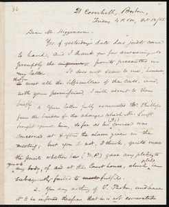 Letter from Samuel May, Jr., 21 Cornhill, Boston, to Thomas Wentworth Higginson, Friday 4 p.m., Oct 12 / [18]55