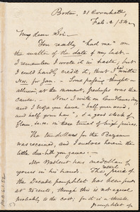 Letter from Samuel May, Jr., Boston, to Samuel Joseph May, Feb.2 / [18]54