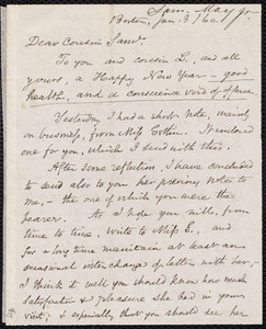 Letter from Samuel May, Jr., Boston, to Samuel Joseph May, Dec. 22, 1859-Jan.3 / [18]60