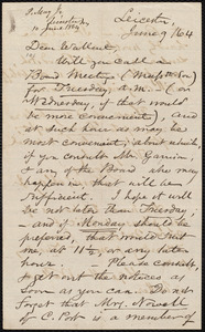 Letter from Samuel May, Jr., Leicester [Mass.], to Robert Folger Wallcut, June 9 / [18]64