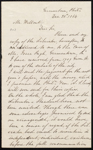 Letter from Mary Grew, Germantown, Phil[adelphia] [Pa.], to Robert Folger Wallcut, Dec[ember] 30, 1864