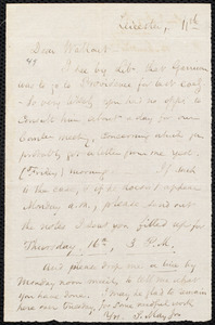 Letter from Samuel May, Jr., Leicester, to Robert Folger Wallcut, 1865 March 11