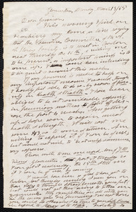 Letter from Henry Clarke Wright, Gloucester [Mass.], to William Lloyd Garrison, Monday, March 13 / [18]65