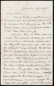 Letter from Henry Clarke Wright, Gloucester [Mass.], to William Lloyd Garrison, April 5 / [18]65