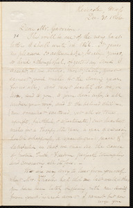 Letter from Samuel May, Jr., Leicester, Mass., to William Lloyd Garrison, Dec[ember] 31, 1866