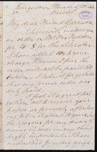 Letter from Henry C. Howells, Kingsdown Parade, Bristol, [England], to William Lloyd Garrison, 5 / 20 [May 20] [18]46
