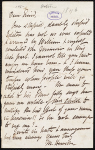 Letter from Mary Botham Howitt, to William Lloyd Garrison, [Oct. 1846]