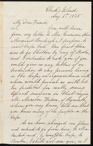 Letter from Mary Grew, Clark's Island, to William Lloyd Garrison, Aug. 6th, 1865
