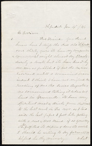 Letter from G. Humphry, Hopedale, [Mass.], to William Lloyd Garrison, Jan. 4 / [18]66