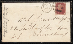 Letter from Harriet Elizabeth Georgiana Leveson-Gower, Duchess of Sutherland, Chiswick, [England], to William Lloyd Garrison, June 9, [1867]
