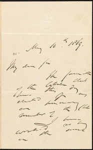 Letter from Norman B. Potter, to William Lloyd Garrison, May 10th, 1869