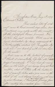Letter from Seth Hunt, Springfield, Mass, to William Lloyd Garrison, Jan'y 10th, 1879