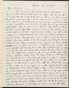 Letter from William Lloyd Garrison, [Boston, Mass.], to Joseph Congdon, Dec. 15, 1848