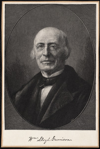 Head and shoulders portrait of William Lloyd Garrison, facing left