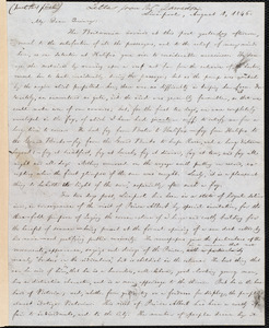 Letter from William Lloyd Garrison, Liverpool, [England], to Edmund Quincy, August 1, 1846