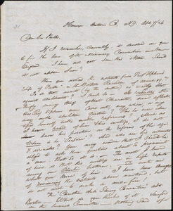 Letter from William Goodell, Honeoye, to Amos Augustus Phelps, Apl. 7/46