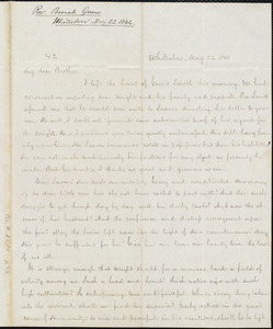 Letter from Beriah Green, Whitesboro, to Amos Augustus Phelps, May 22. 1844