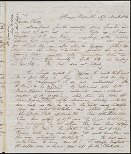 Letter from William Goodell, Honeoye, to Amos Augustus Phelps, May 8. 1846