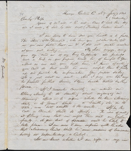 Letter from William Goodell, Honeoye, to Amos Augustus Phelps, July 4. 1846