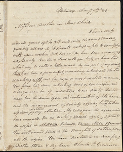 Letter from David Adams Grosvenor, Uxbridge, to Amos Augustus Phelps, Jany 9th '34