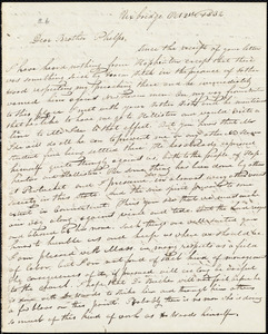 Letter from Mason Grosvenor, Uxbridge, to Amos Augustus Phelps, Oct. 2d 1832