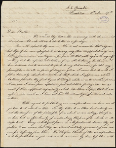 Letter from Angelina Emily Grimké, Brookline, to Amos Augustus Phelps, 8th Mo 17th. [1837]